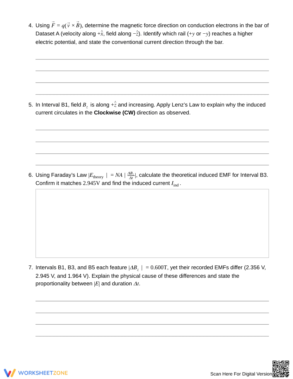 Essential Flux-Change Records Worksheet | Grade 12 Physics - Page 4