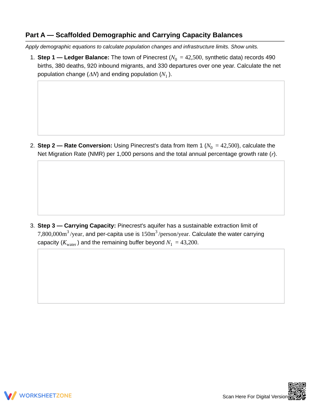 Essential Population Migration Worksheet | Grade 12 Science - Page 2