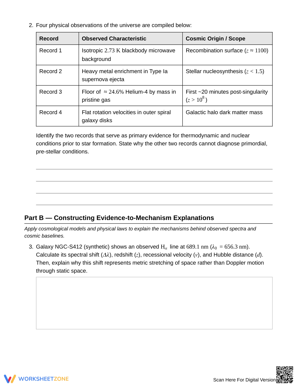 Aligned Big Bang Defense Worksheet | Grade 12 Science - Page 3
