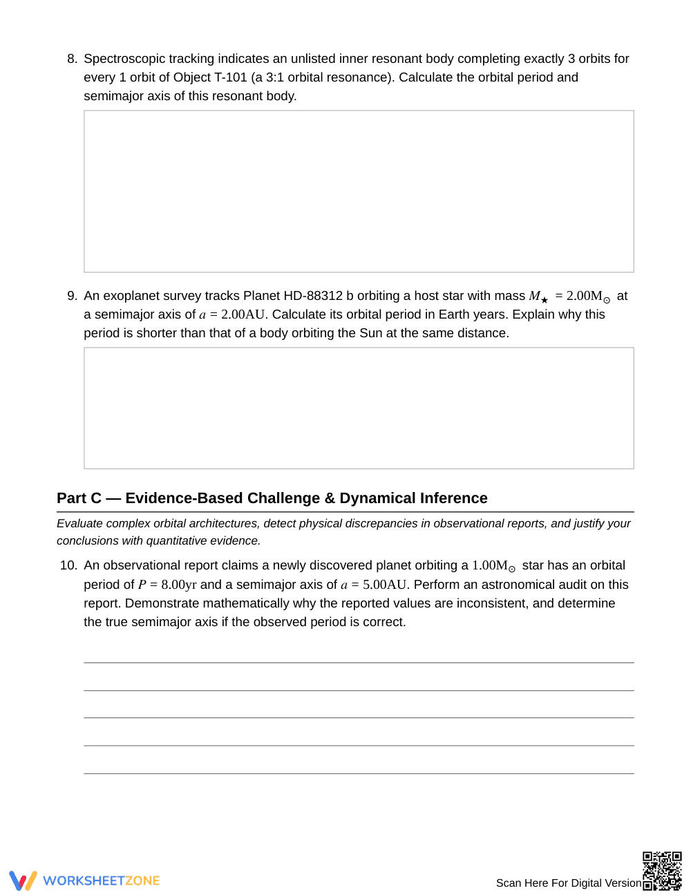 Essential Astronomical Orbit Worksheet | Grade 12 Science - Page 4