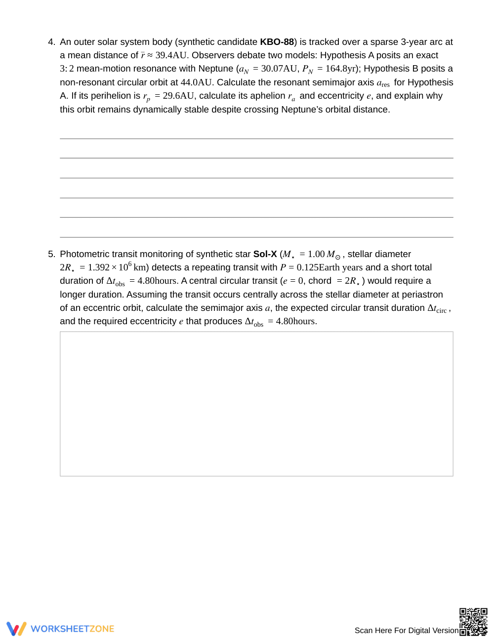 Ready Orbit Inference Worksheet | Grade 12 Earth Science - Page 3