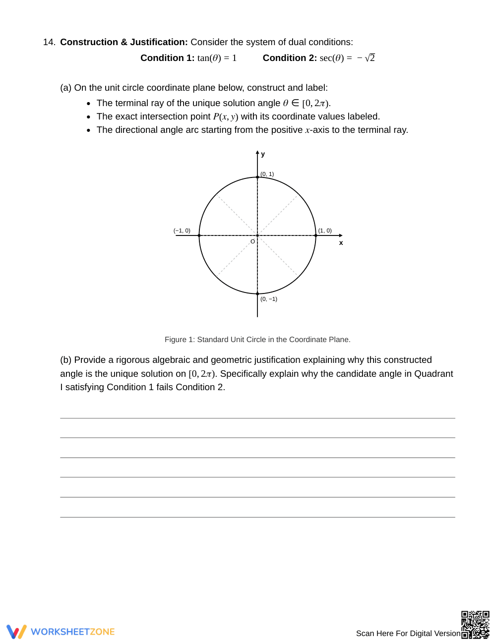 Complete Dual Trig Angles Worksheet | Grade 12 Precalculus - Page 5