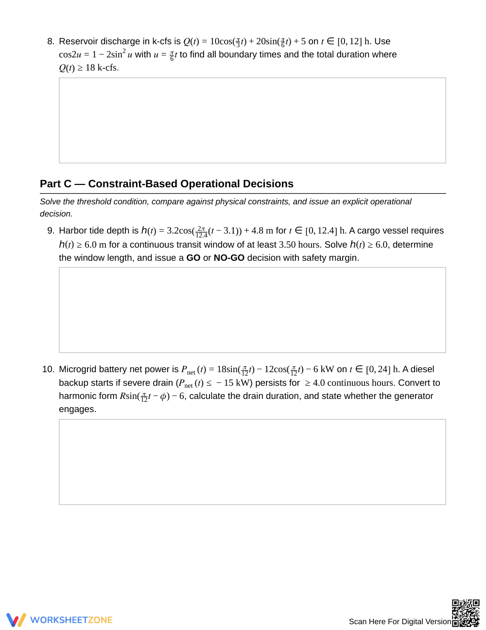Ready Periodic Thresholds Worksheet | Grade 12 Precalculus - Page 4