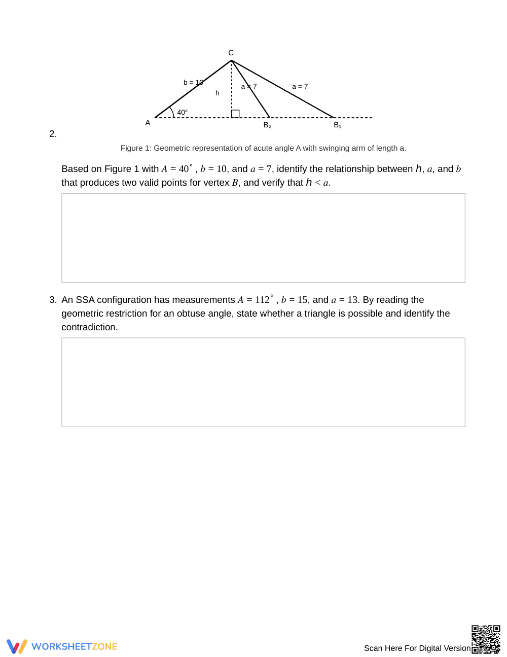 Essential SSA Solutions Worksheet | Grade 12 Precalculus - Page 2