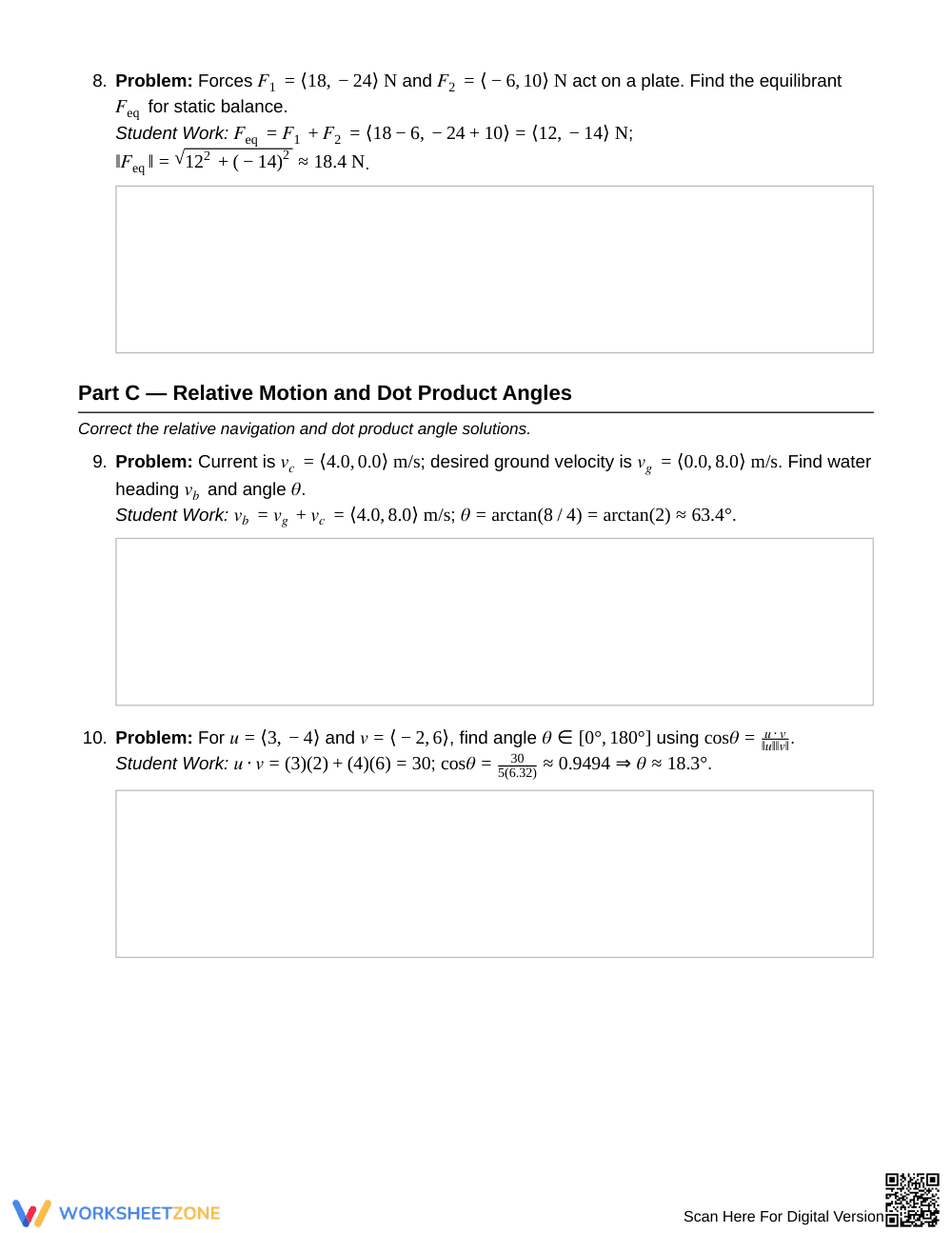 Proven Vector Error Repair Worksheet | Grade 12 Precalculus - Page 4