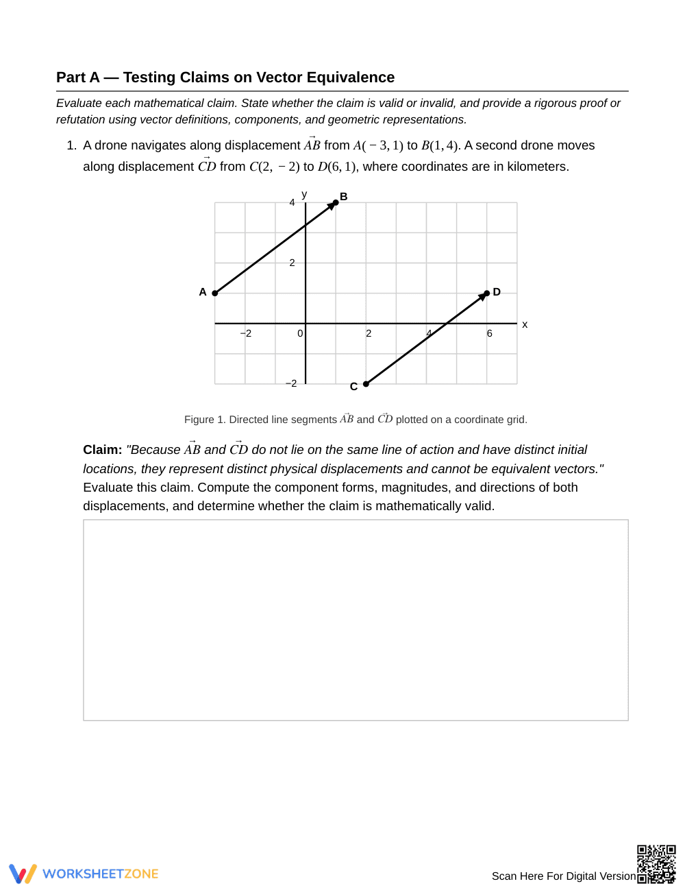 Proven Vector Equivalence Worksheet | Grade 12 Precalculus - Page 2