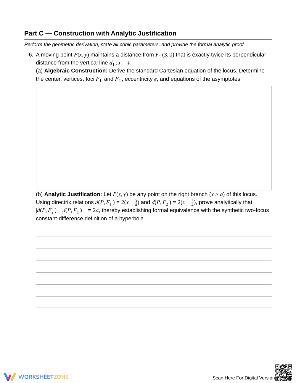 Complete Analytic Conics Worksheet | Grade 12 Precalculus - Page 5