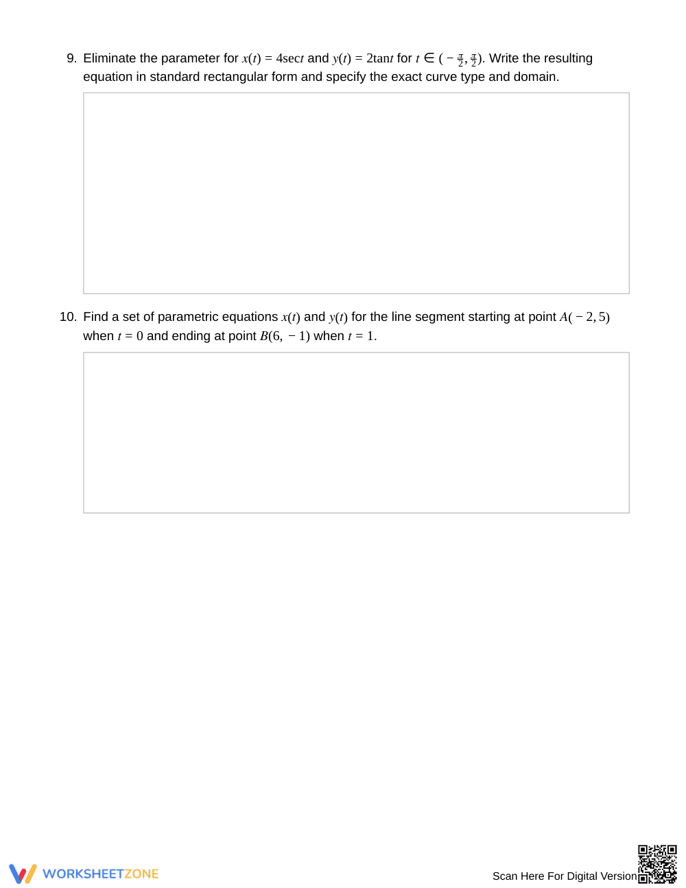 Ready Convert Between Forms Worksheet | Grade 12 Precalculus - Page 4