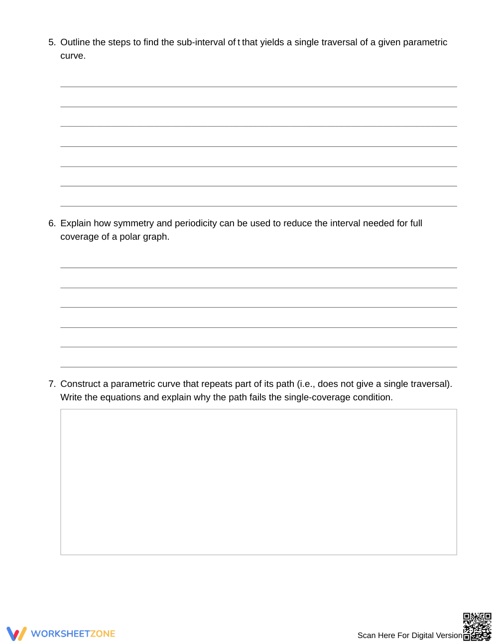 Essential Path Coverage Worksheet | Grade 12 Precalculus - Page 3