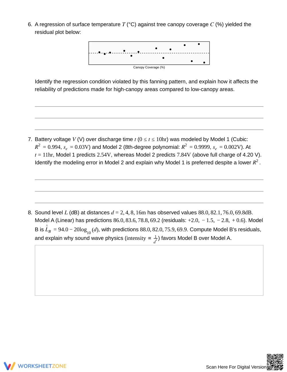 Proven Competing Model Fits Worksheet | Grade 12 Statistics - Page 4