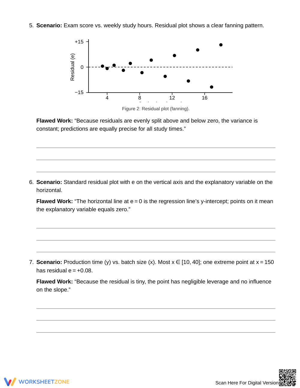 Free Residual Sign Claims Worksheet | Grade 12 Statistics - Page 4