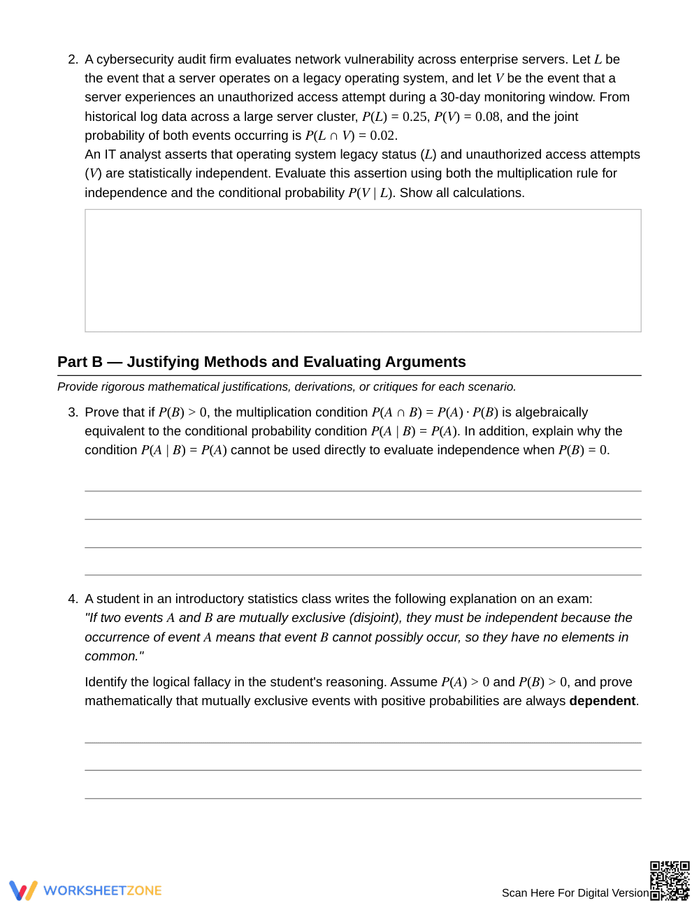 Ready Independence Decision Worksheet | Grade 12 Statistics - Page 3