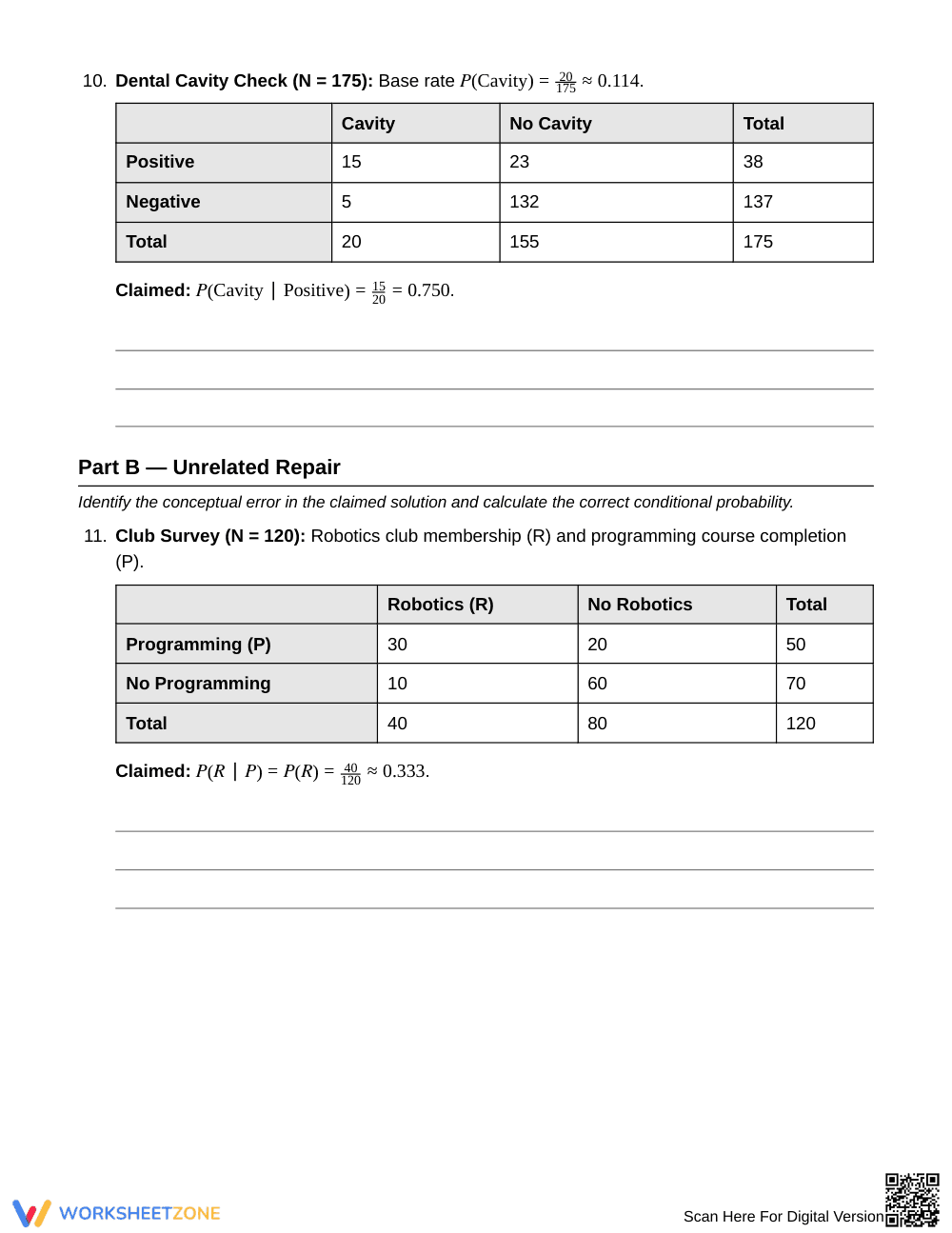 Free Reversed Errors Worksheet | Grade 12 Statistics - Page 5