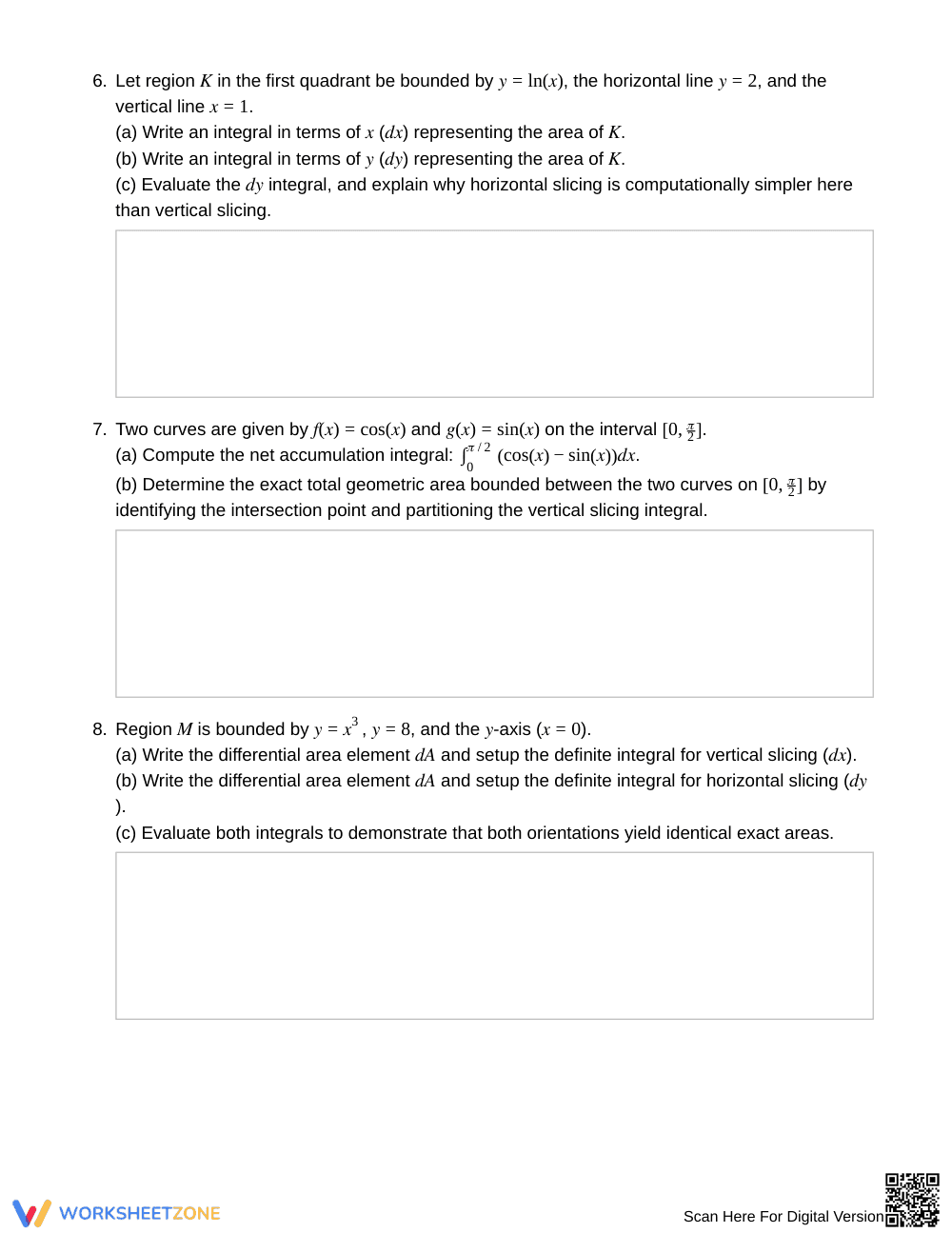 Essential Curve Slicing Worksheet | Grade 12 Calculus - Page 4