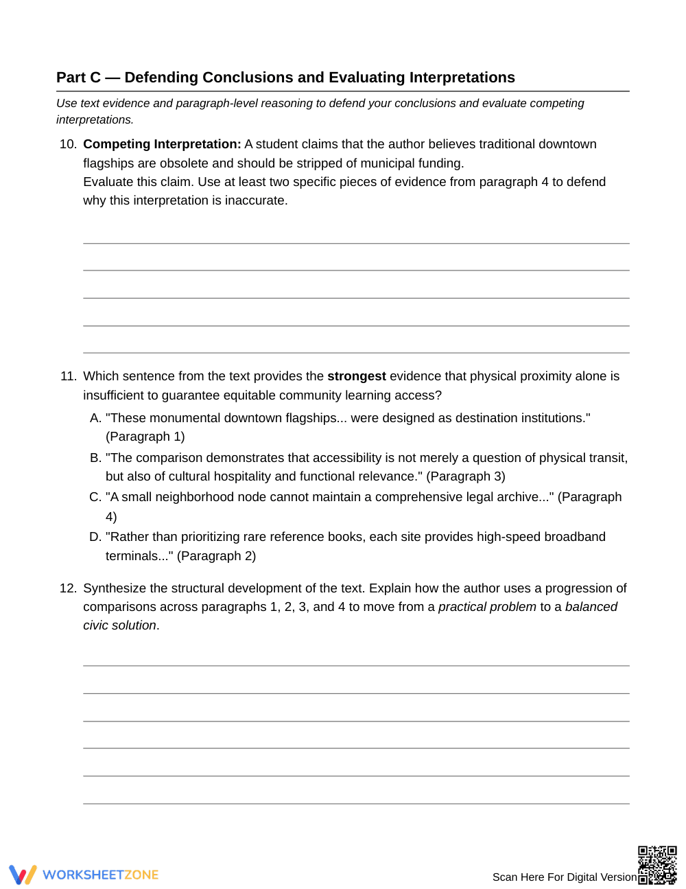 Essential Embedded Comparisons Worksheet | Grade 8 ELA - Page 5