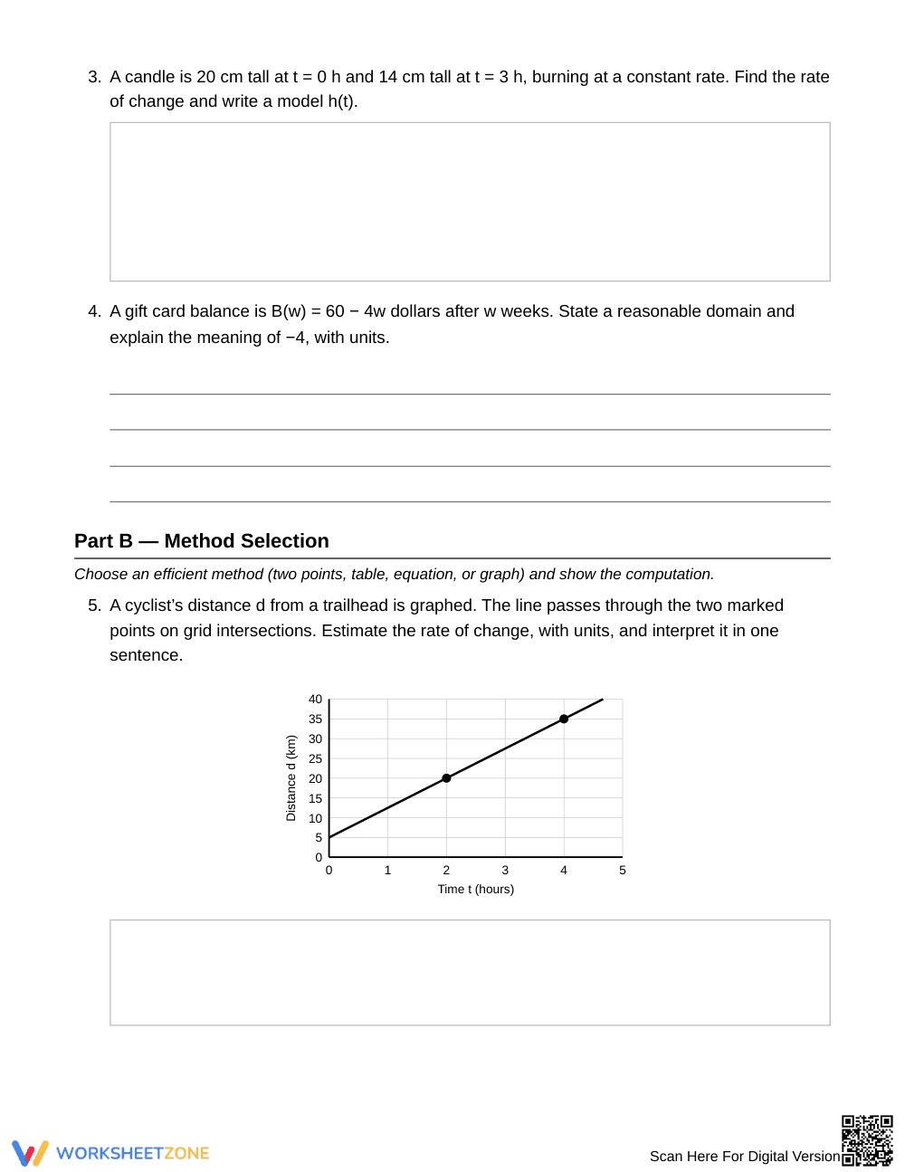 Printable Rate Comparison Worksheet | Grade 9 Algebra I - Page 2
