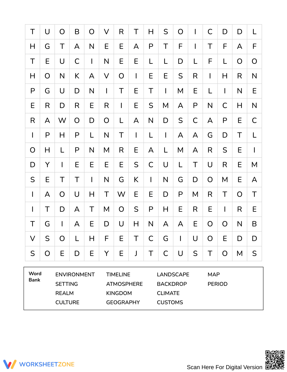 Free Setting & World Building Word Search | Grades 4–5 ELA - Page 3