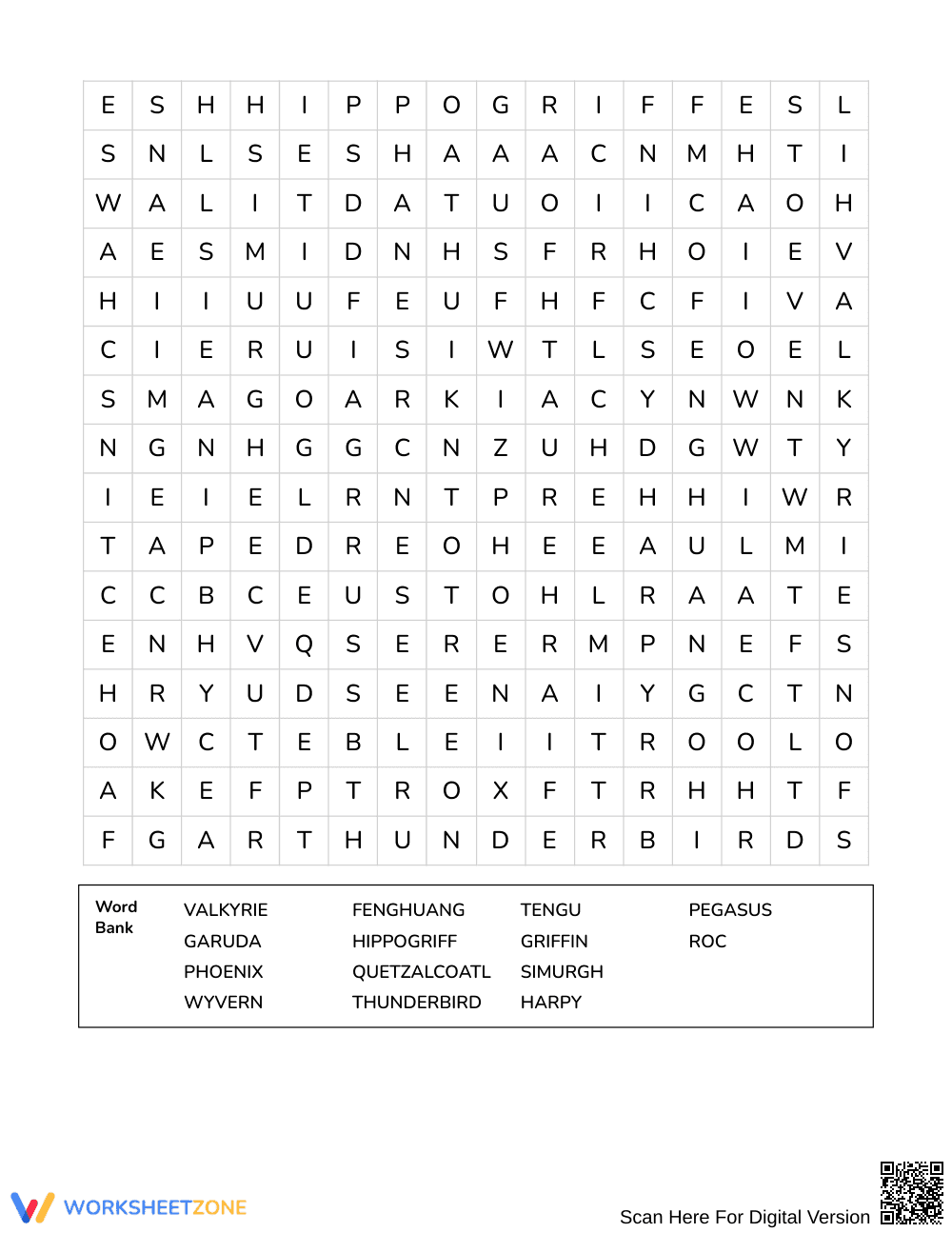 Printable Winged Beings Word Search | Grades 4–5 ELA - Page 3