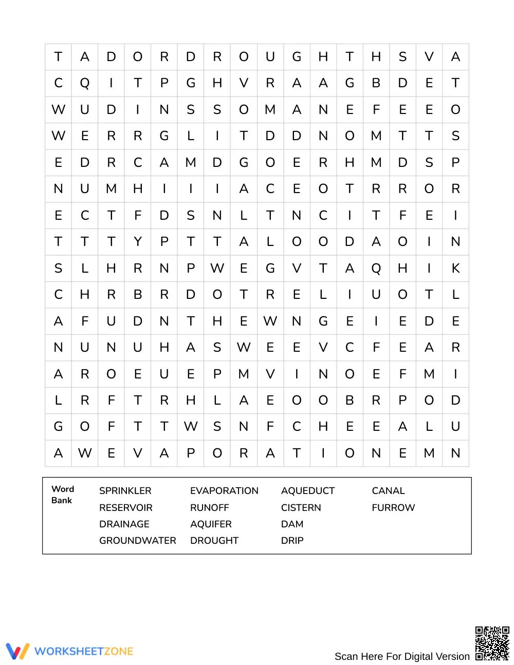 Essential Irrigation Word Search | Grades 4–5 Science - Page 3