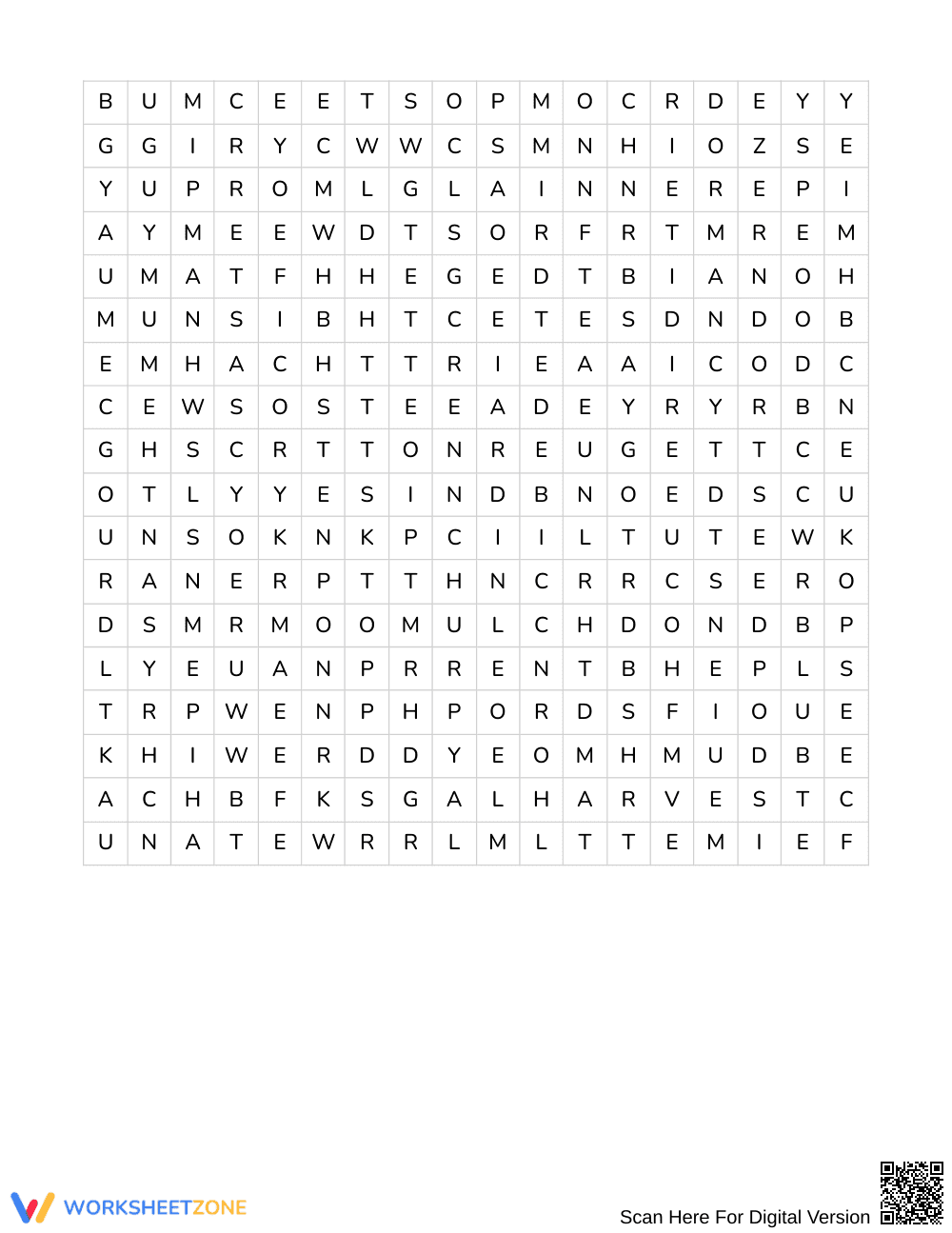 Ready October Garden Word Search | Grades 6–7 ELA - Page 3