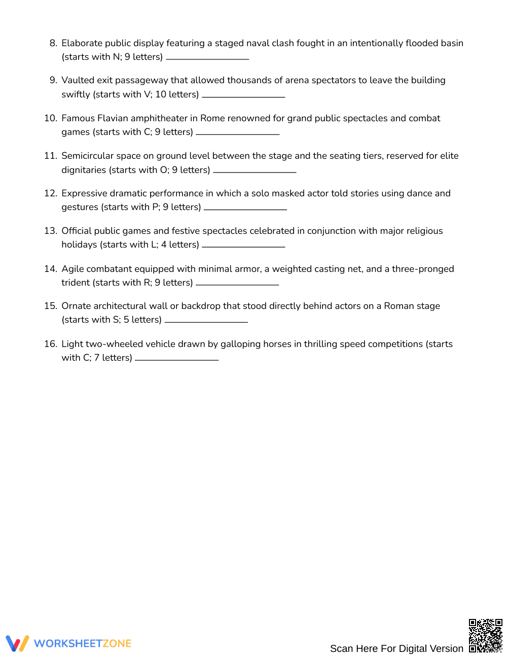 Ready Roman Theater Word Search | Grades 6–7 Social Studies - Page 2