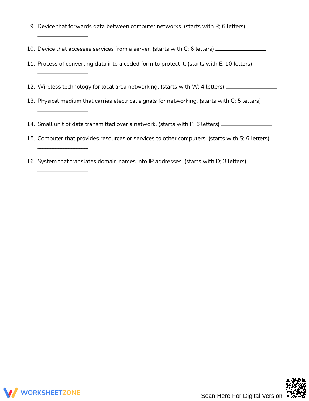 Printable Network Vocabulary Word Search | Grades 6–7 ELA - Page 2