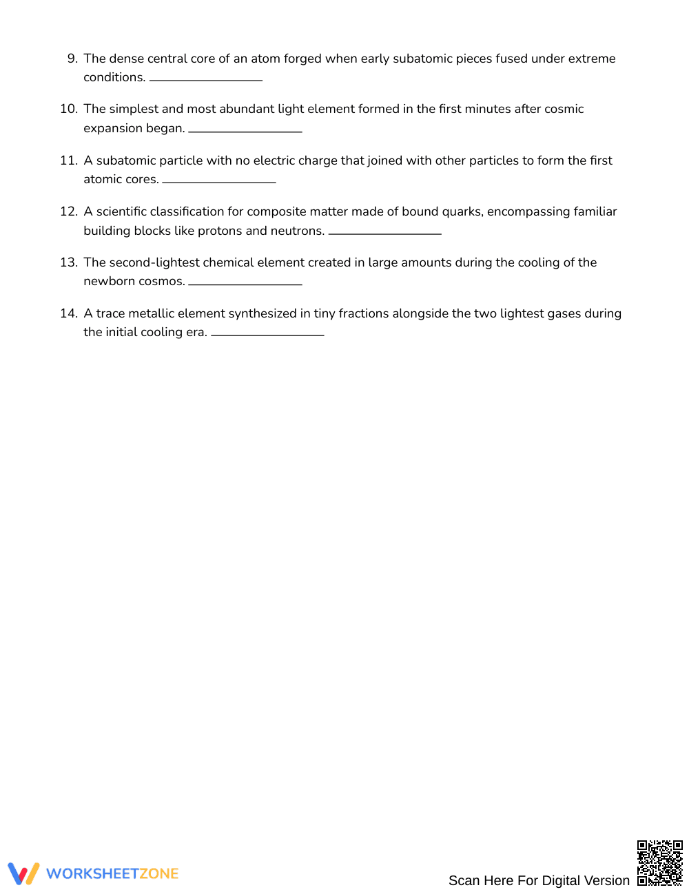 Complete Early Universe Word Search | Grade 6 Science - Page 2