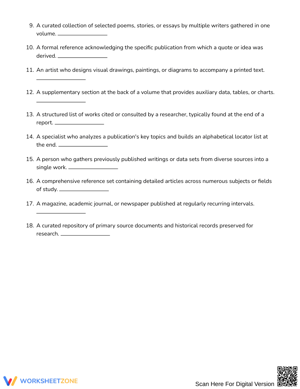 Free Reference Book Research Word Search | Grades 7–8 ELA - Page 2