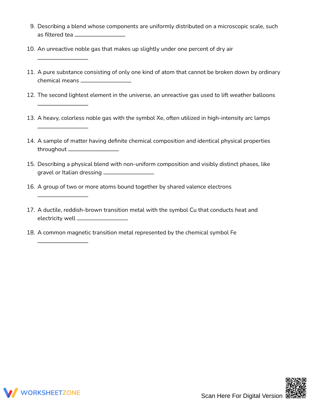 Free Elements & Compounds Word Search | Grades 7–8 Science - Page 2
