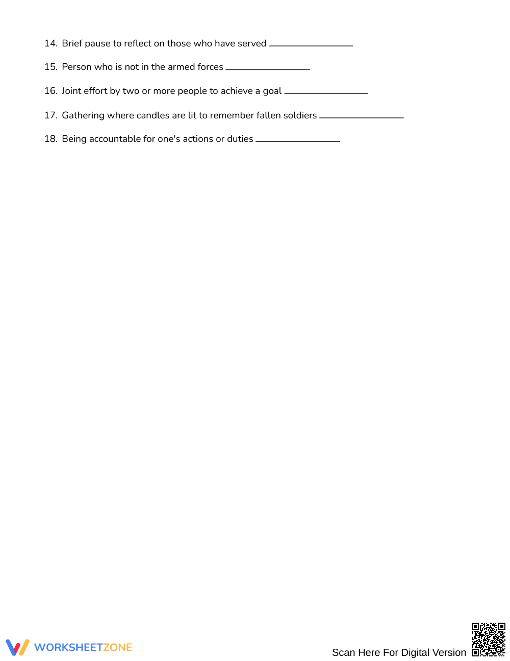 Ready Veterans Day Word Search | Grades 7–8 Social Studies - Page 2