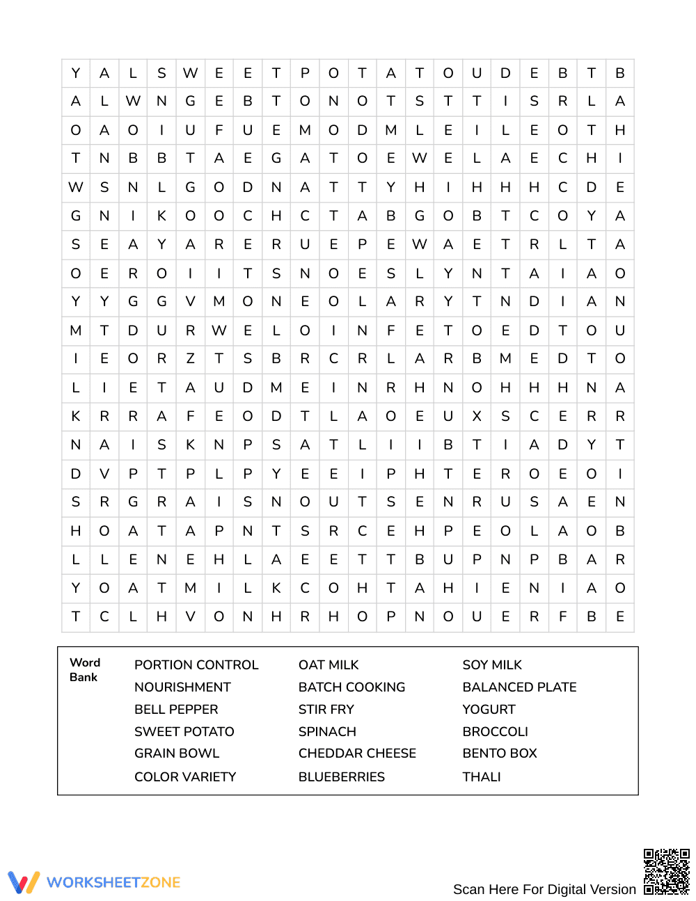 Complete Meal Building Word Search | Grades 7–8 Science - Page 3