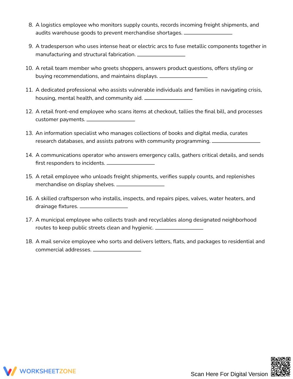 Ready Community Jobs Word Search | Grades 7–8 Social Studies - Page 2