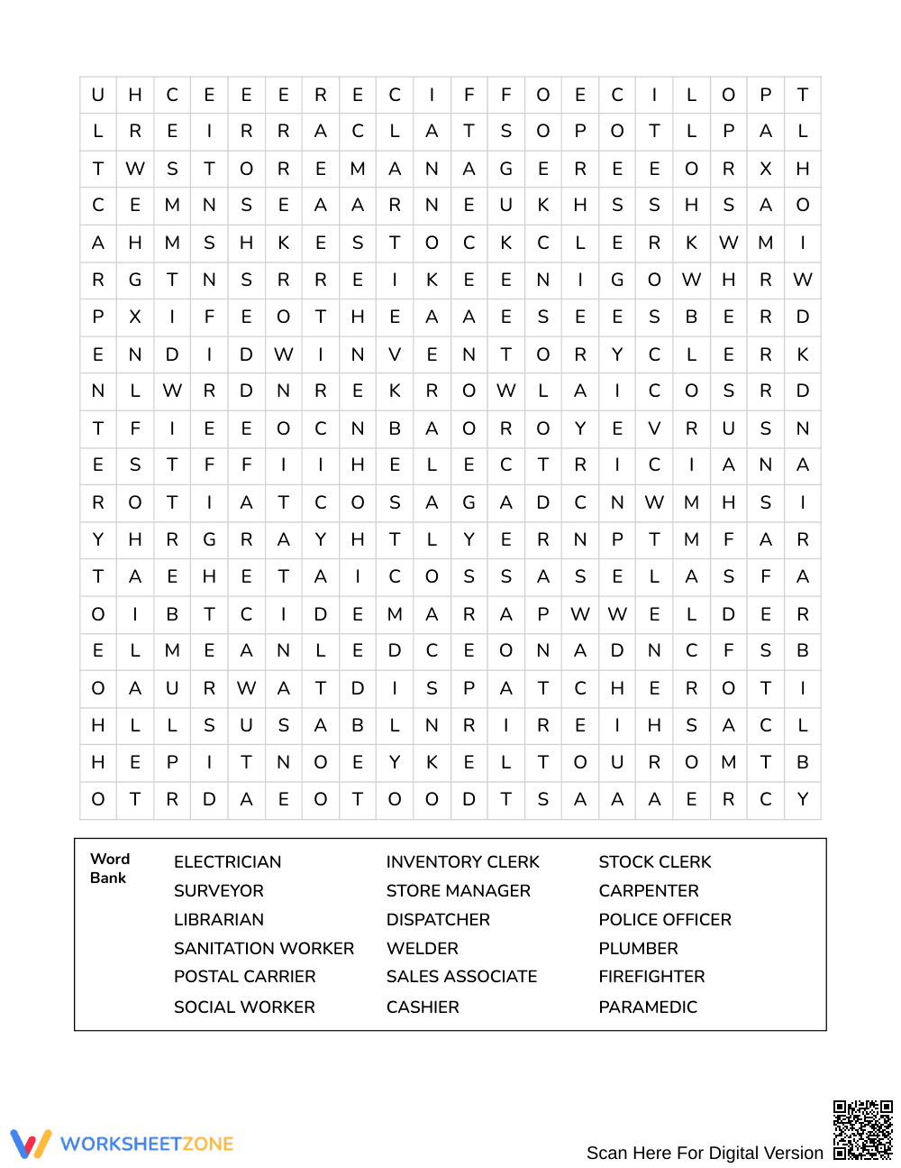 Ready Community Jobs Word Search | Grades 7–8 Social Studies - Page 3