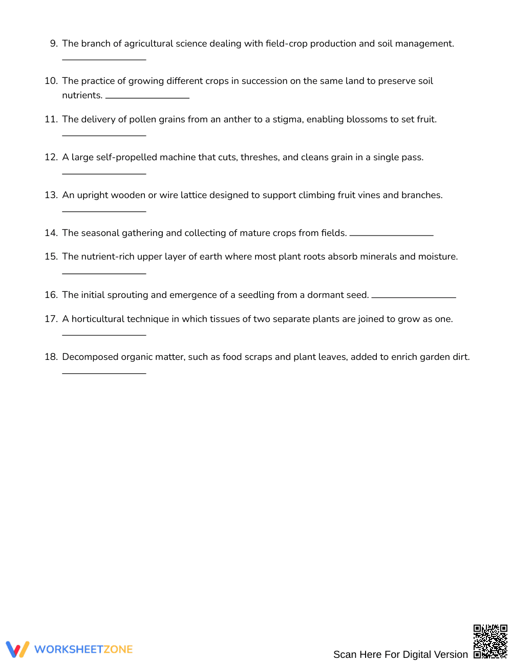 Complete Agriculture Word Search | Grades 7–8 ELA - Page 2