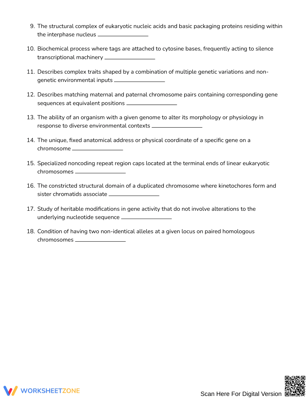 Ready Trait Expression Word Search | Grades 10–12 Science - Page 2