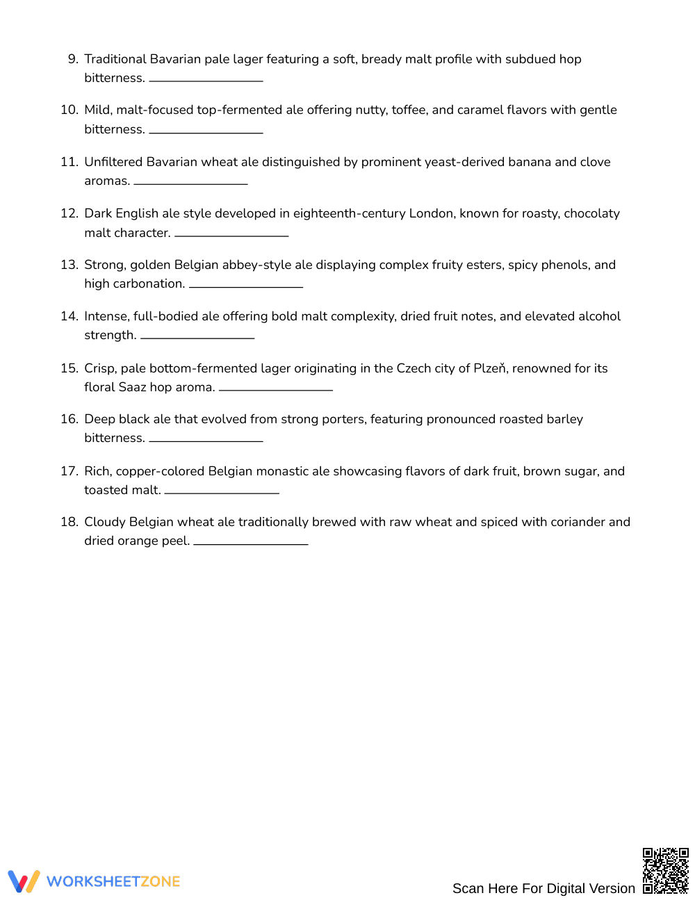 Printable Beer-Style Vocabulary Word Search | Adults ELA - Page 2