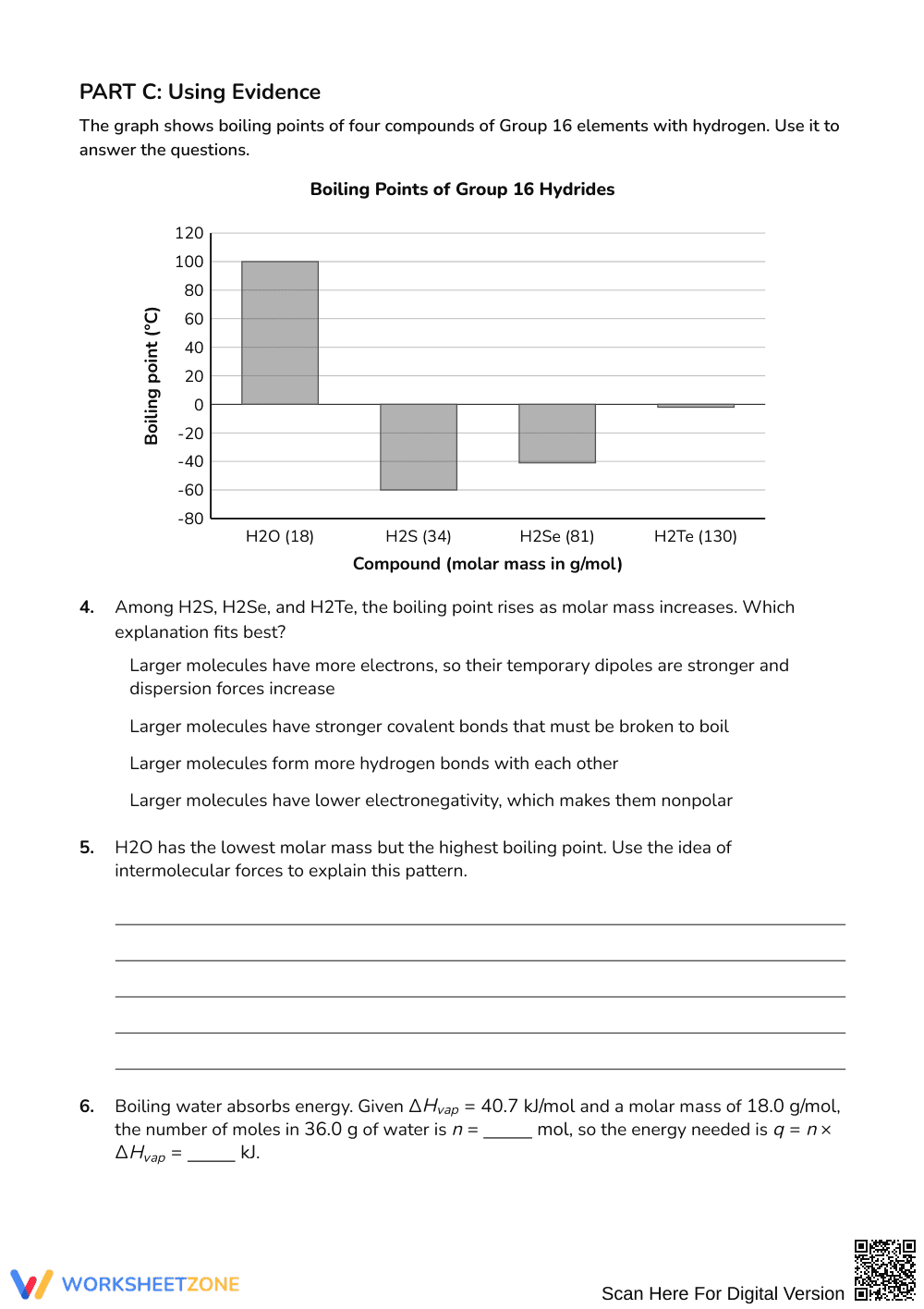 Ready Intermolecular Forces Worksheet | Grades 9-12 Science - Page 3
