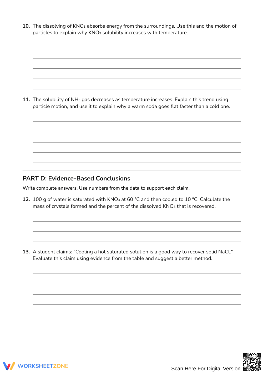 Essential Solubility Curve Worksheet | Grades 9-12 Science - Page 4