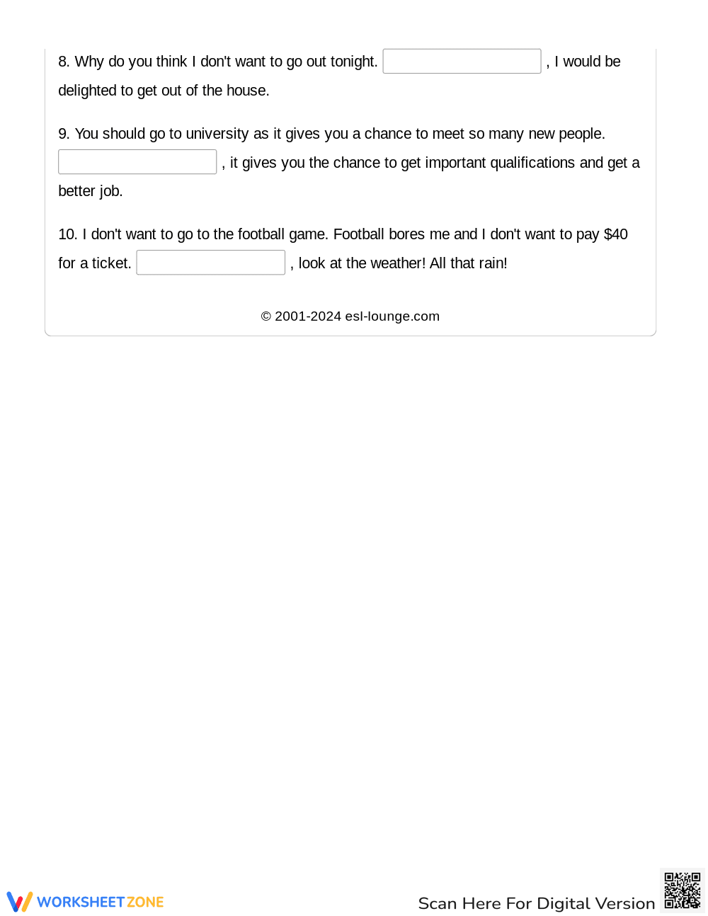 Pre-Intermediate Vocabulary Exercise -Toefal Practice Discourse Markers - Page 2