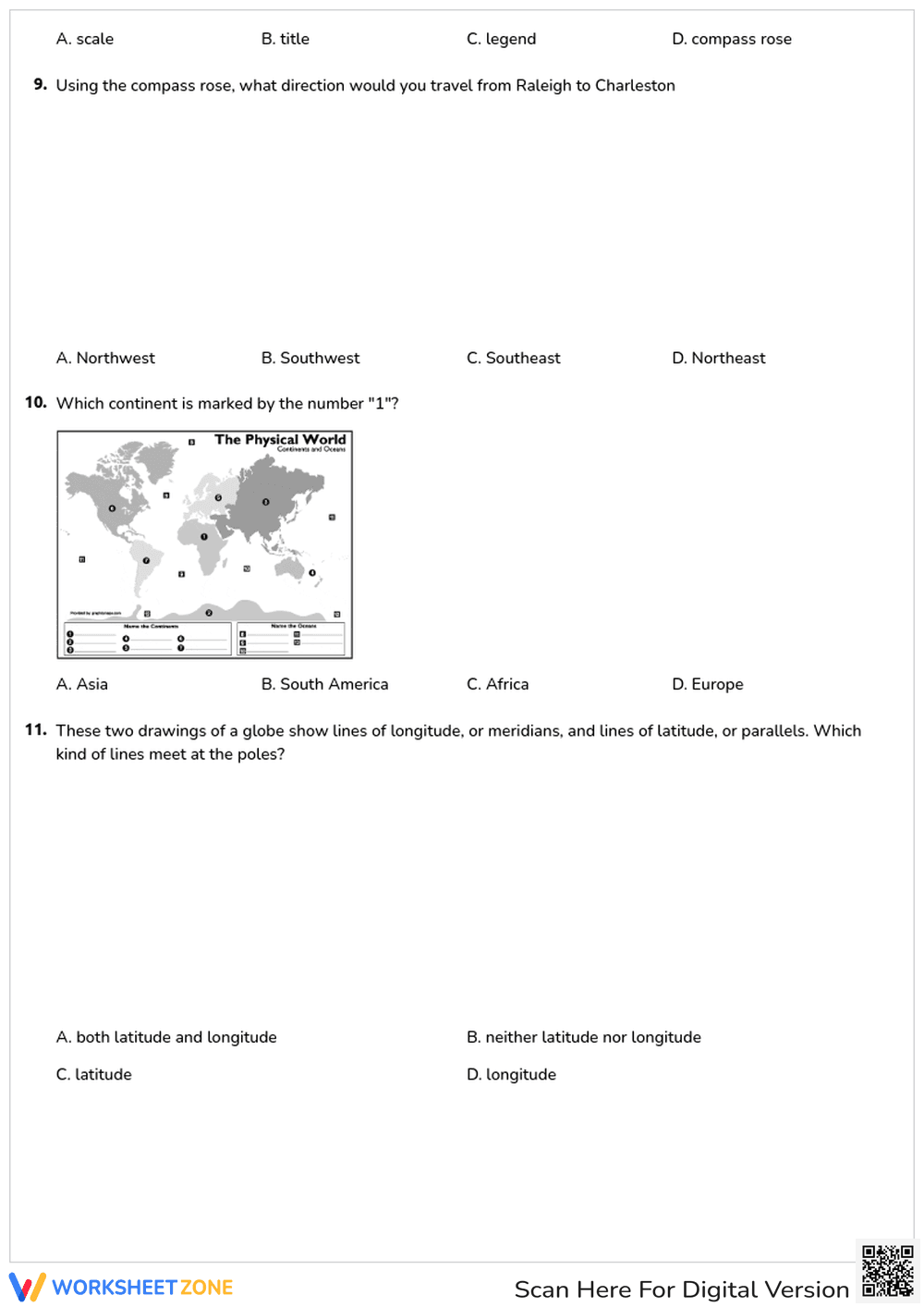 Geography Essentials Worksheet | Grade 5 Printable - Page 2