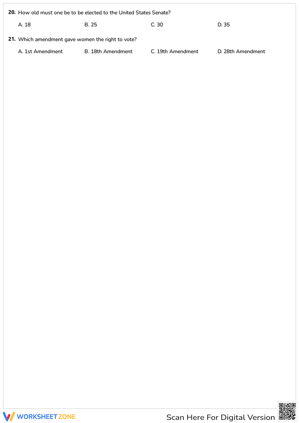 U.S. Government Structure and Powers - Page 4