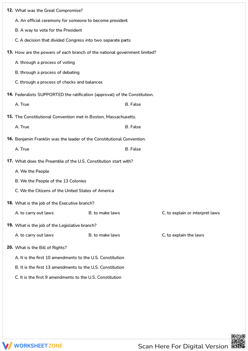 Constitutional Convention Quiz - Page 2