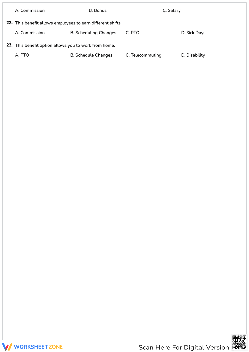 Employee Benefits Worksheet | Essential Career Ready Guide - Page 3