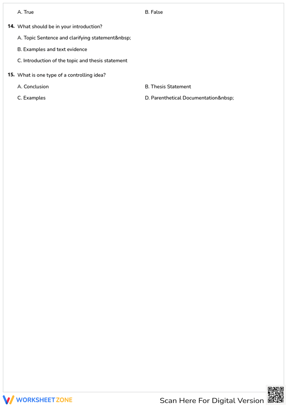 Expository Writing Quiz | Grade 6-8 Essential Guide - Page 2