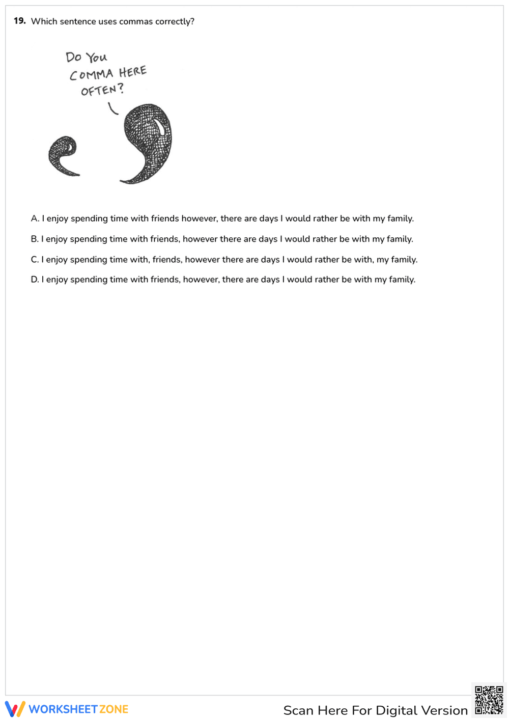 Essential Comma Usage Practice | Grade 3 ELA Grammar - Page 4