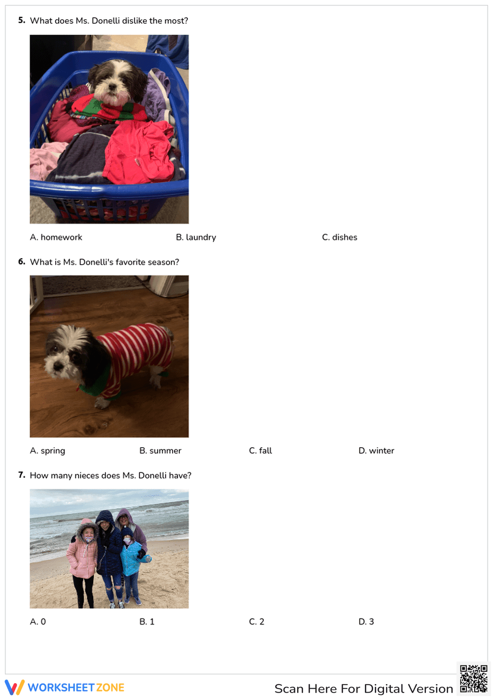 All About Ms. Donelli Quiz | Essential Grades 1-3 - Page 3