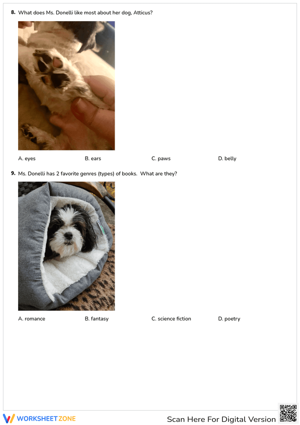 All About Ms. Donelli Quiz | Essential Grades 1-3 - Page 4