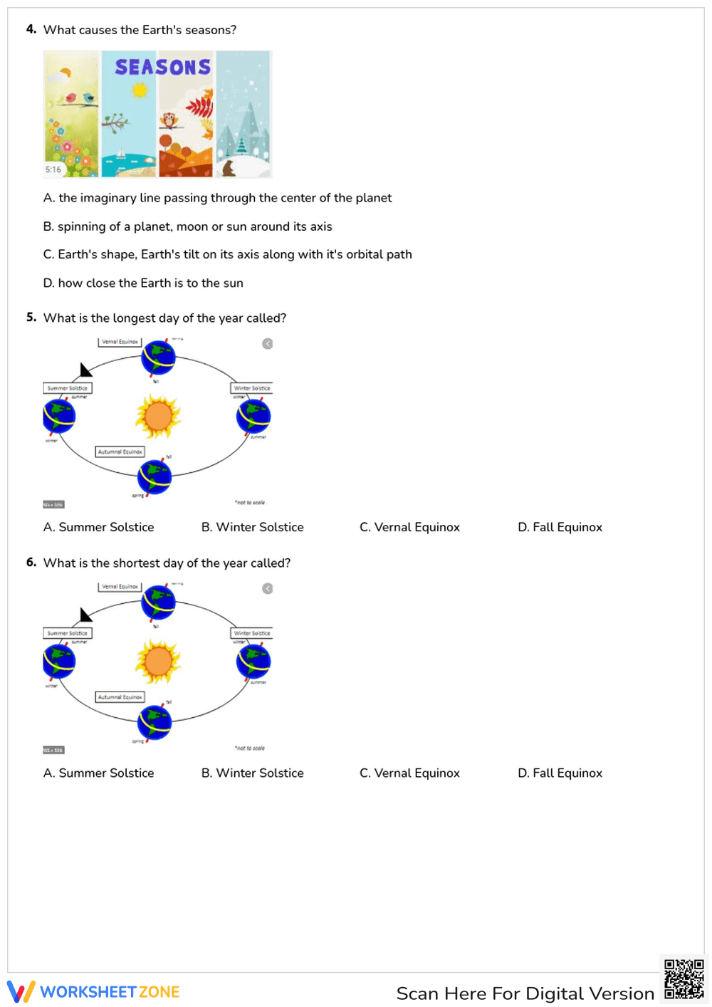 Understanding Earth's Seasons: Causes and Hemispheres - Page 2