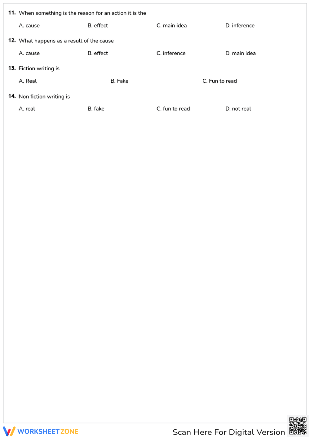 Story Elements: Setting, Conflict, and Author's Purpose - Page 2
