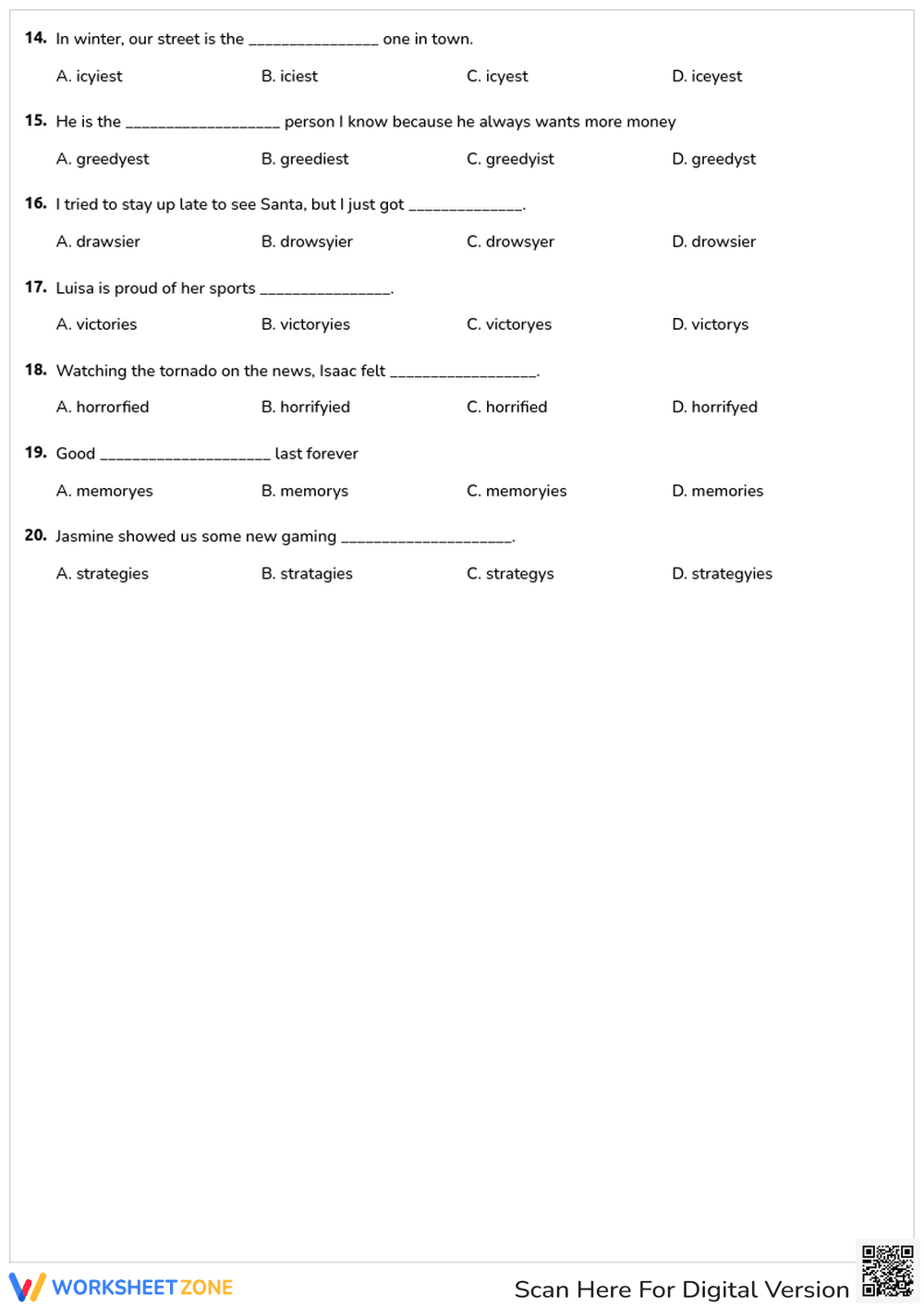 Week 16 Spelling Test - Page 2